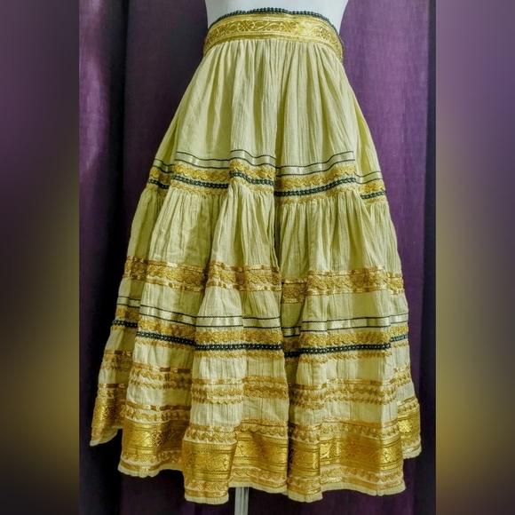 Buffalo David Bitton | Skirts | Layered Gauze Flowy Skirt Burnet Yellow ...